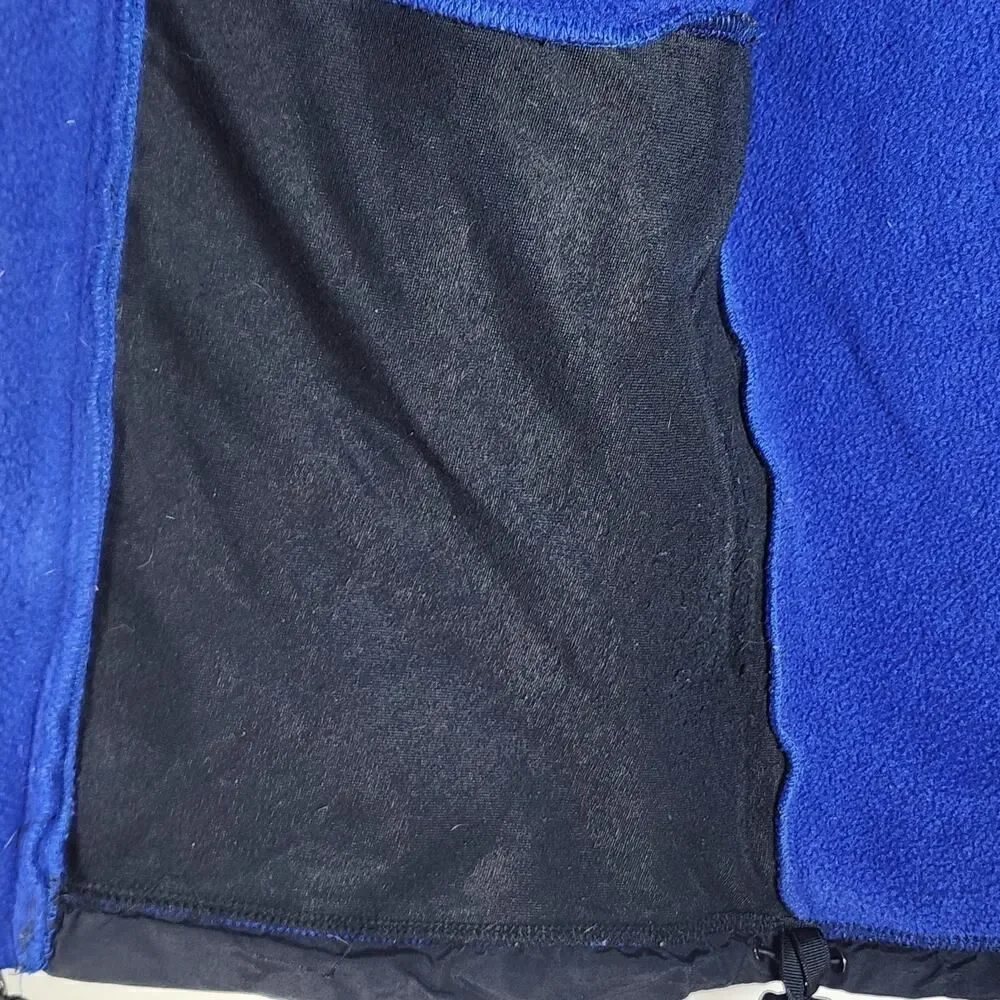 The North Face Men's Denali Vintage Blue Black Sz Medium Full Zip Fleece Vest